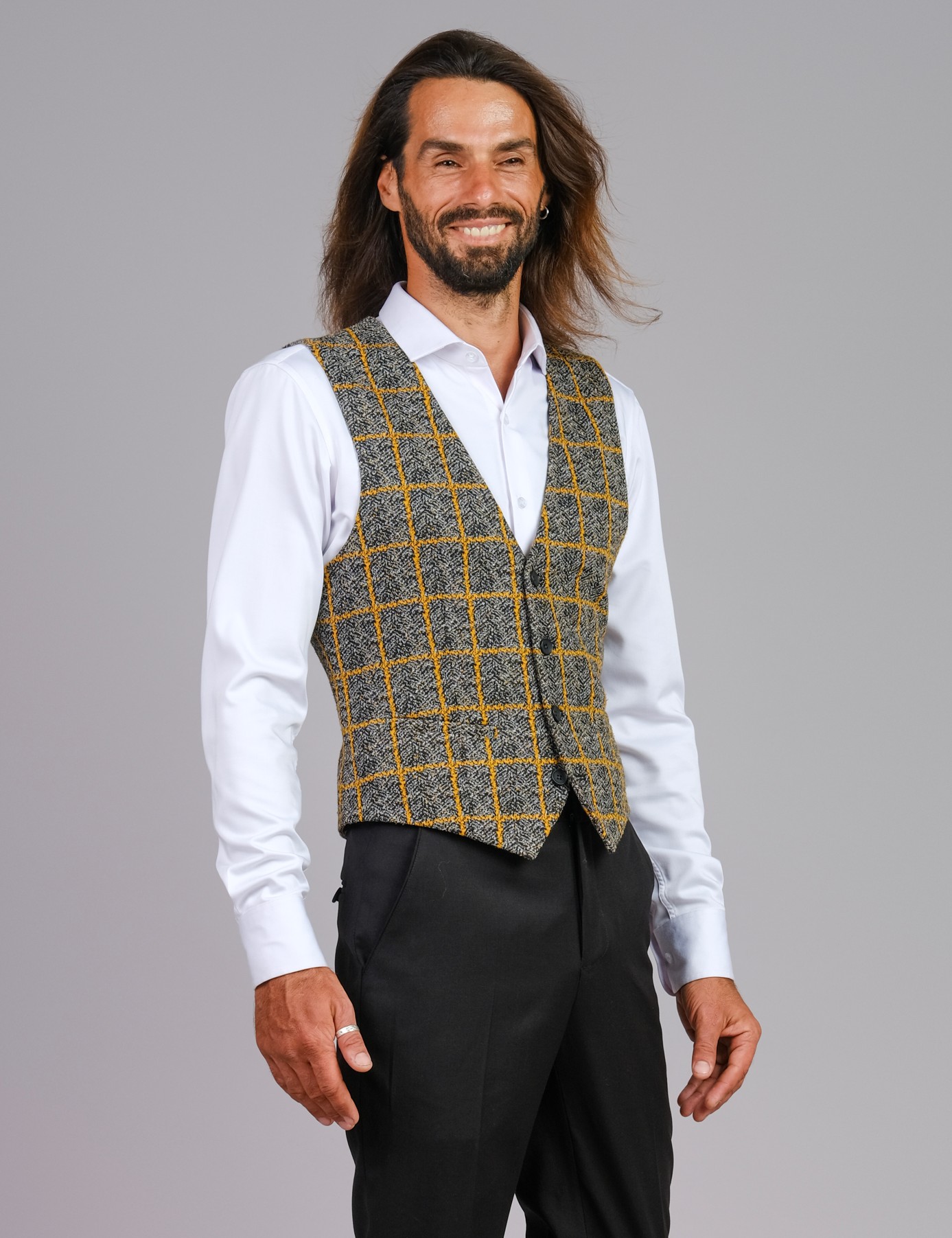 Slim Fit Waistcoat Design For Man Pashtush Mens Woven Jacquard