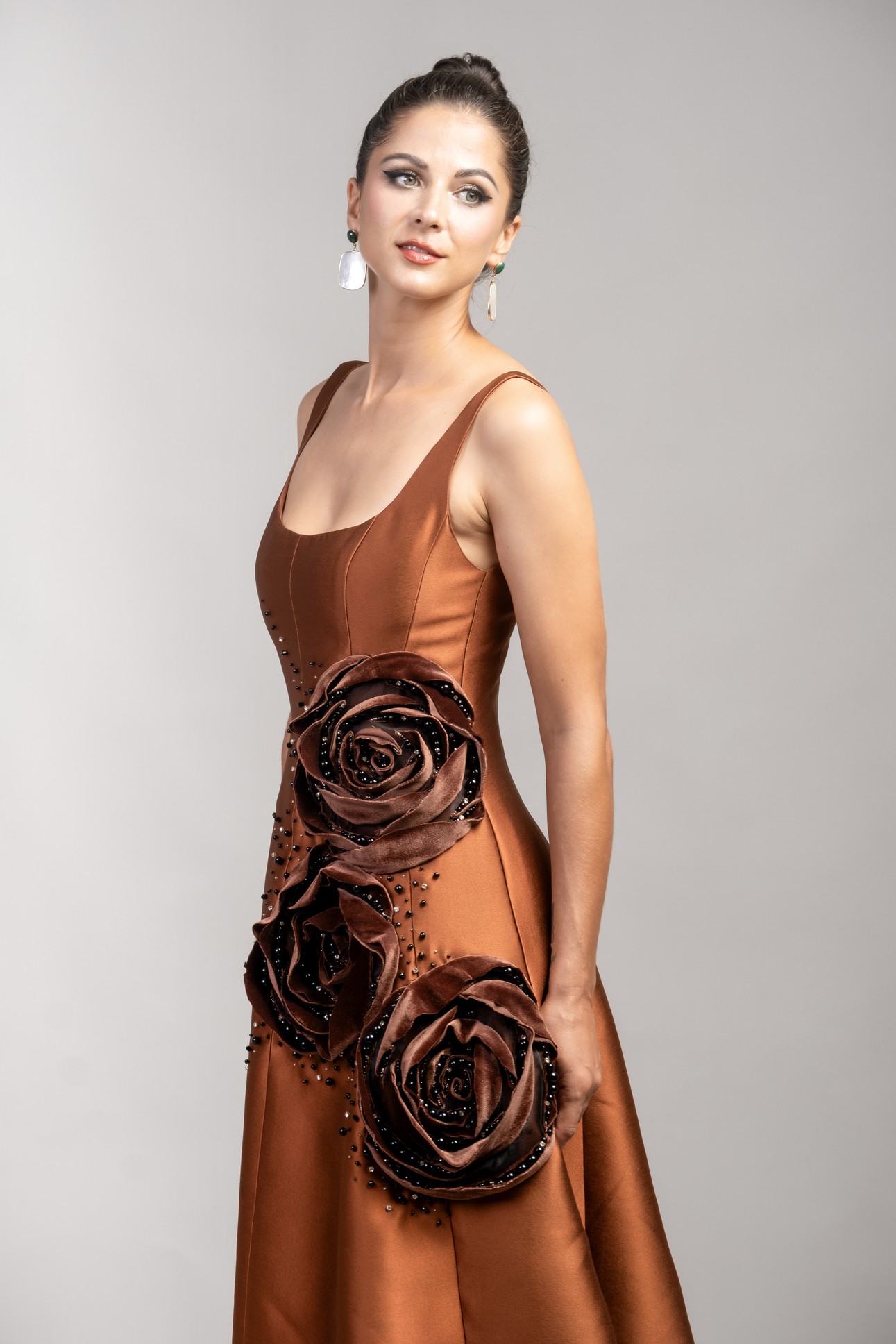 Blooms Silk Brocade Dress | Yaly Couture Bespoke -- Unique, Dapper | Yaly  Couture
