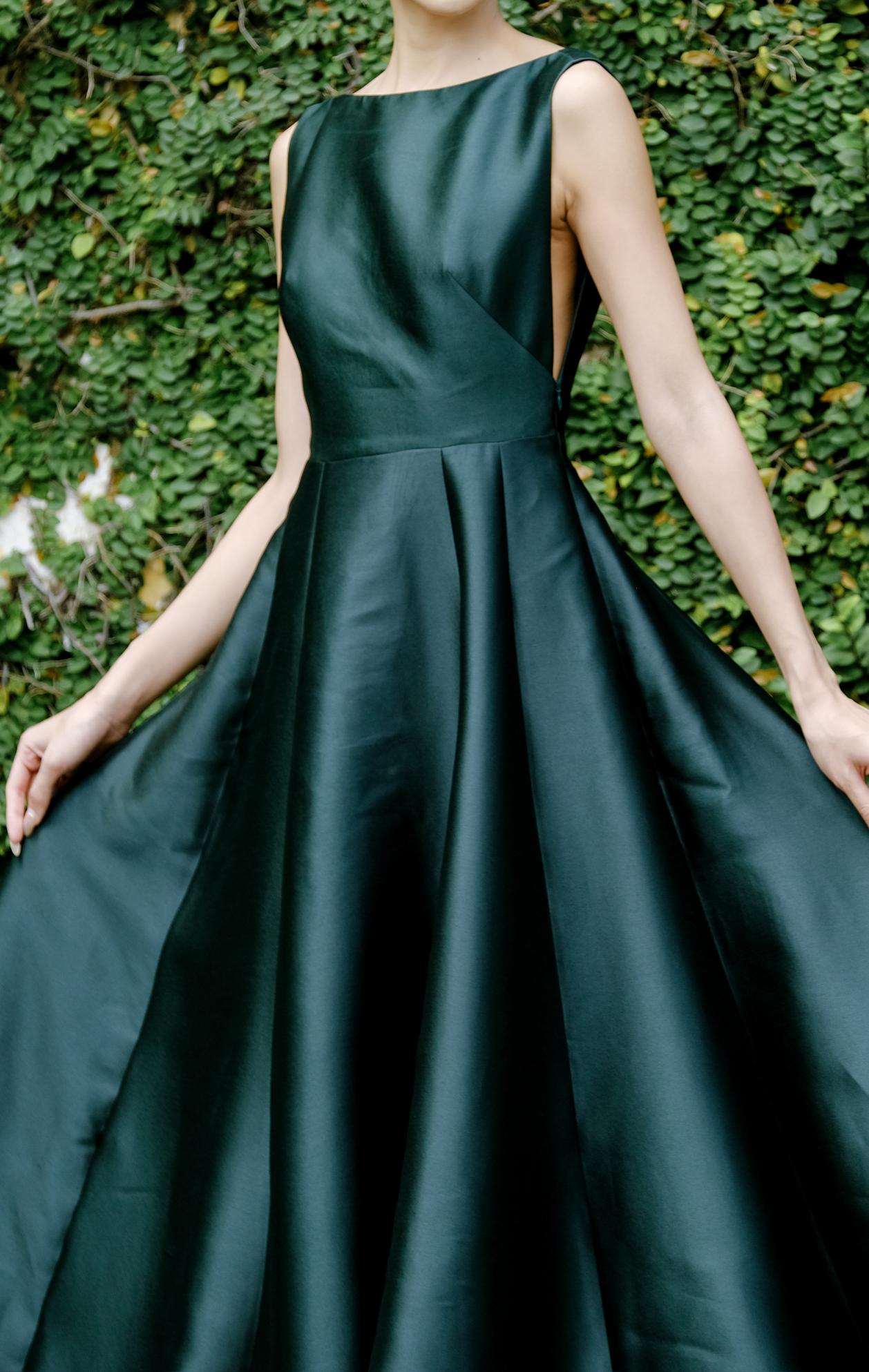 slim fit dress slacks Agnes Satin Maxi Dress main image 1