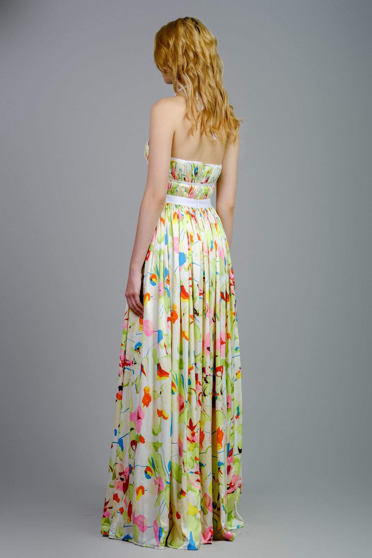 chinese dress ladies Sky Blue Silk Wrap Dress