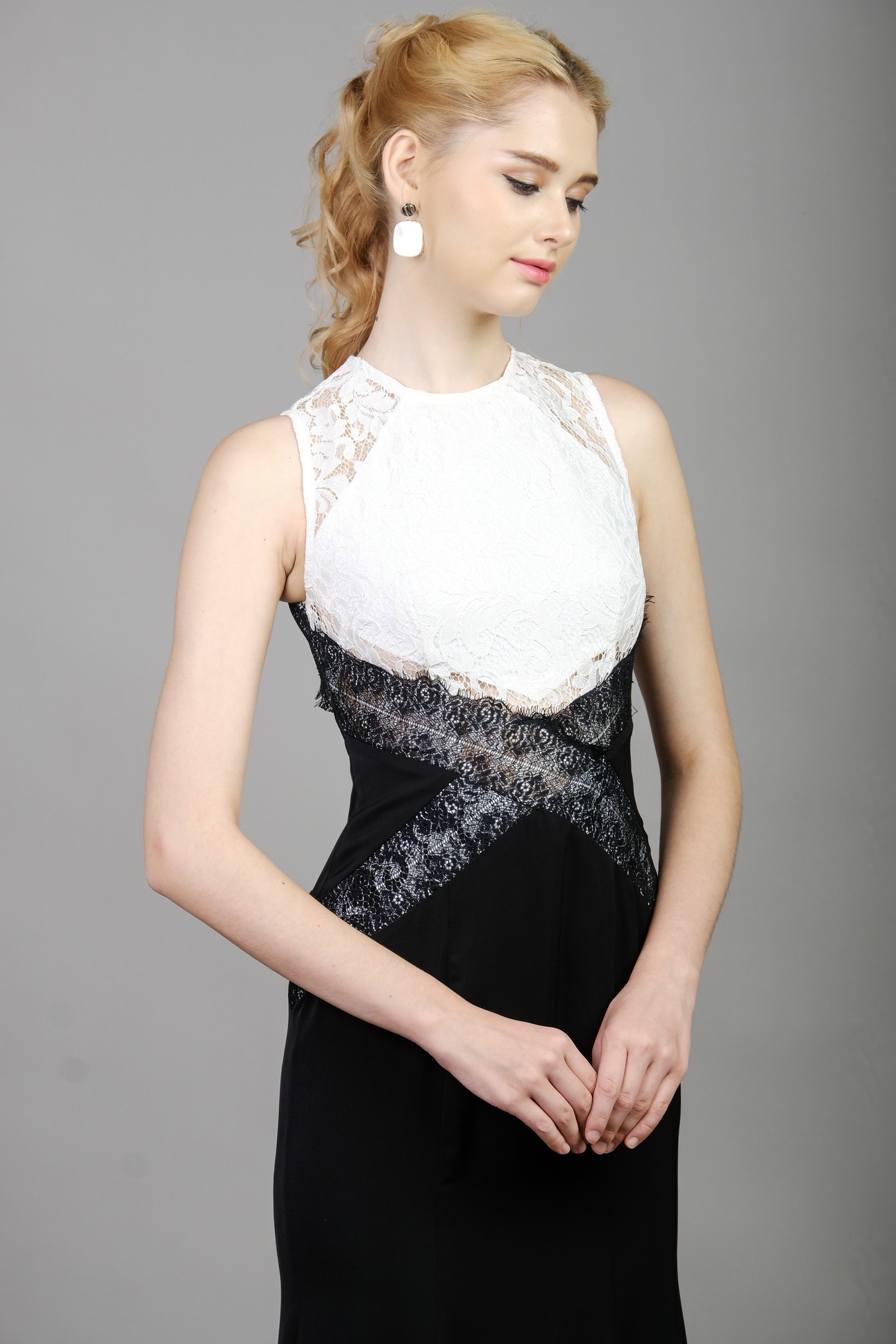 red maxi lace dress Kait Tile Lace Dress in Red|MILLY main image 1