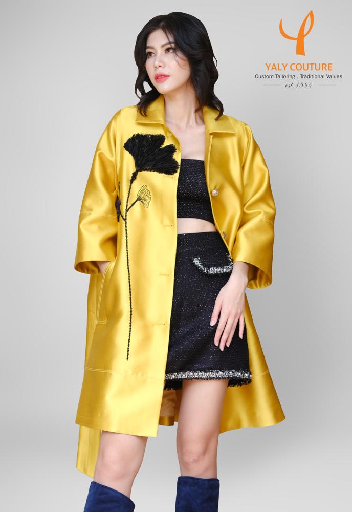 Stylish Yellow Coat | Yaly Couture Bespoke -- Precise, Graceful | Yaly ...