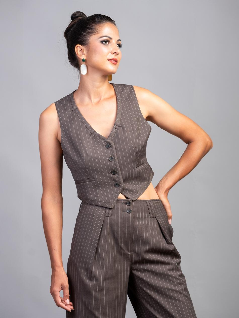 Urban Pinstripes Gilet | Yaly Couture Bespoke -- Unique, Modern | Yaly ...